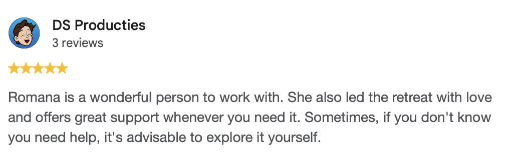 Google review from DS Producties